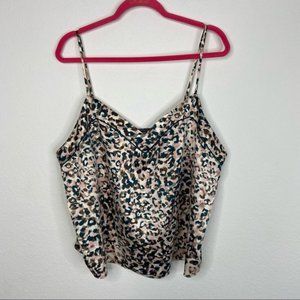 Midnight Bakery Silky  Leopard Print Pajama/Top Size XXL